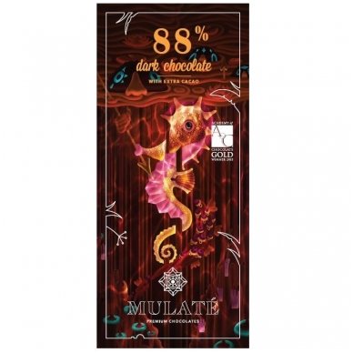 EKOLOGIŠKAS JUODASIS ŠOKOLADAS 88%, 80G