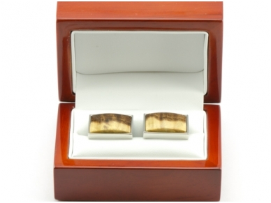 Wooden cufflink box