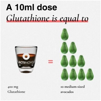 Liposominis glutationas 400mg su vitaminu C 700mg l 30 pakuočių po10ml kertuolio ir mangų skonio 5