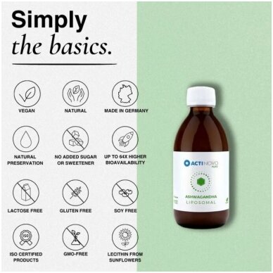 Liposominė Ašvaganda (Ashwagandha) 250mg l 250ml 2