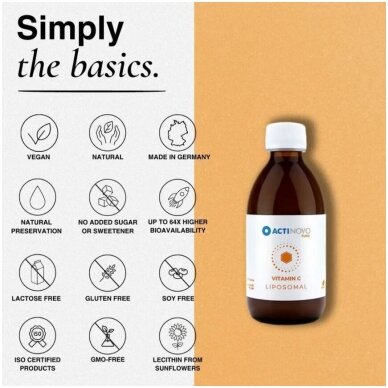Liposominis vitaminas C  1000mg; 250 ml 2