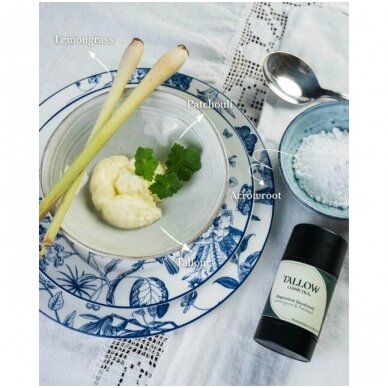 Natūralus dezodorantas su magniu ir taukais (tallow) – citrinžolė ir pačiulis 75ml 5