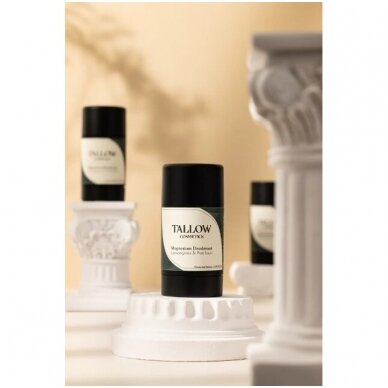 Natūralus dezodorantas su magniu ir taukais (tallow) – citrinžolė ir pačiulis 75ml 3
