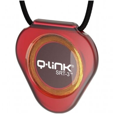 Q-Link® pakabukas su SRT™ technologija – energijos balansas ir EMF harmonizavimas kasdienai. Permatoma lavos spalva 2