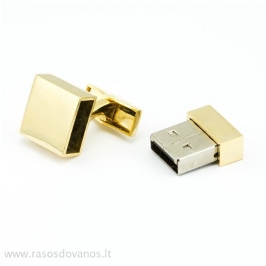 Sąsagos "USB" 8GB auksinės 3